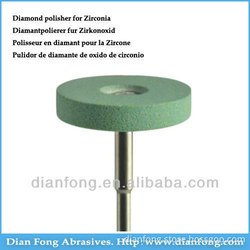 DC106 HP Shank Wheel Diamond Impregnated Mixed Ceramic Powder Heatless Polisher For Zirconia Abrasives grinding